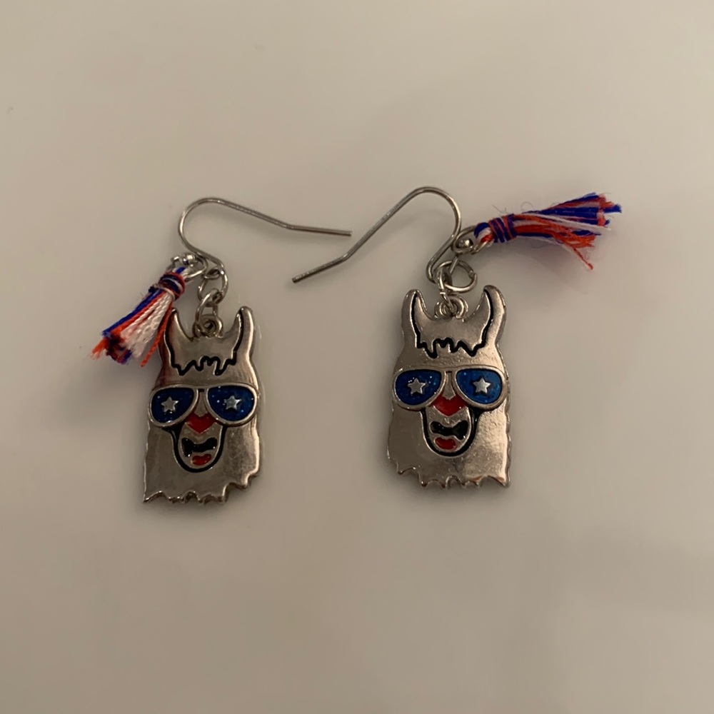 Steel camel earring